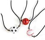 JR40533 Resin Sport Ball Necklace